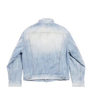 Denim Stand-Collar Jacket