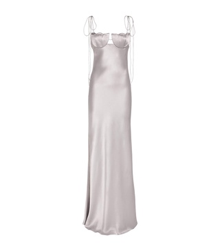 Satin Tulip Maxi Dress
