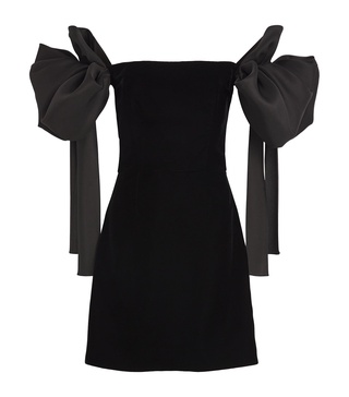 Velvet Off-The-Shoulder Mini Dress