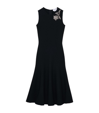 Embroidered Banshee Midi Dress