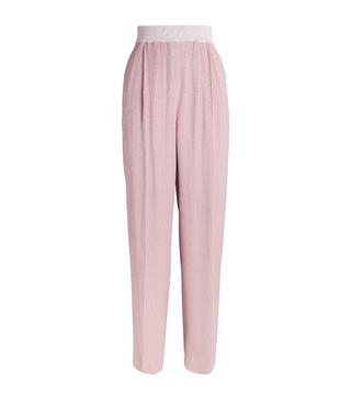 Silk Jane Wide-Leg Trousers
