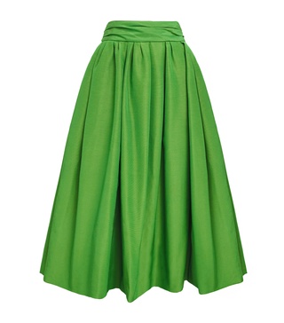 Cummerbund Midi Skirt