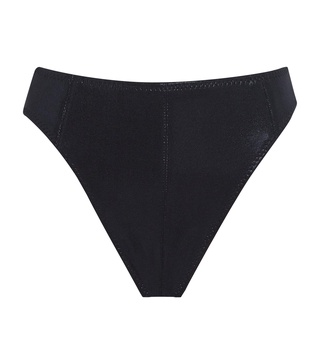 Metallic High-Rise Bikini Bottoms