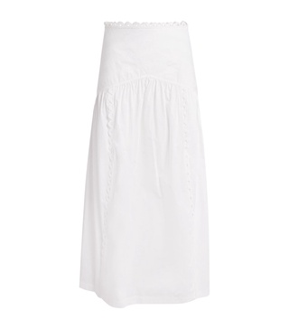 Cotton Midi Skirt