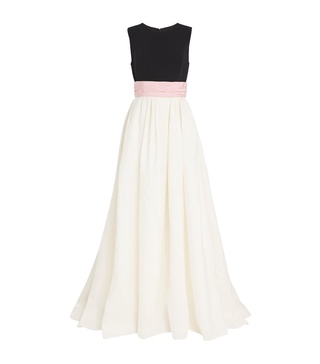 Cummerbund-Detail Gown