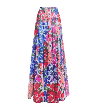 Floral High-Rise Palazzo Trousers