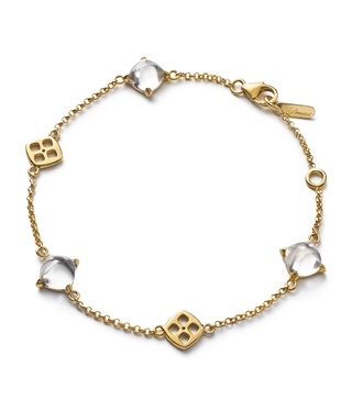 Gold Vermeil and Crystal Mini Médicis Bracelet