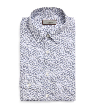 Cotton-Blend Print Shirt