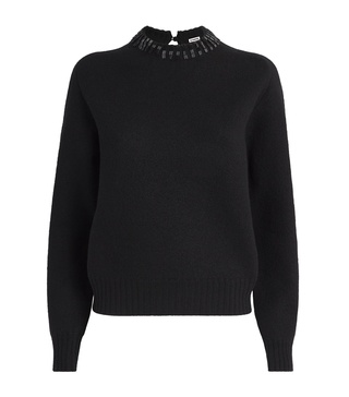 Virgin Wool Embellished Sweater