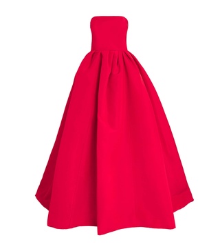 Silk Strapless Ball Gown