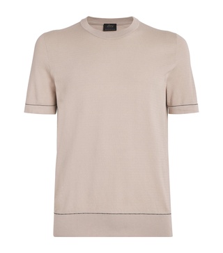 Sea Island Cotton Knitted T-Shirt