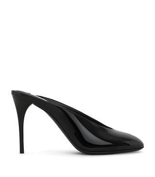Patent Leather Decollete Mules 90