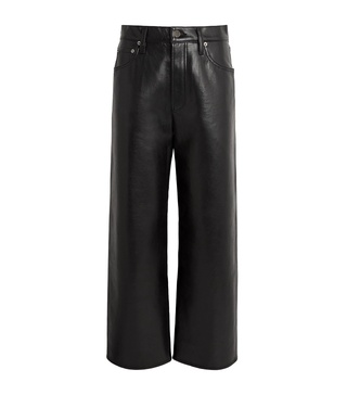 Leather-Blend Ren Jeans