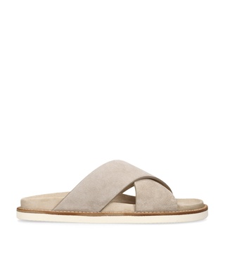 Suede Crossover Sandals