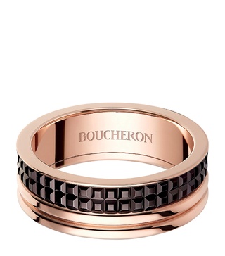 Large Rose Gold Quatre Classique Wedding Ring