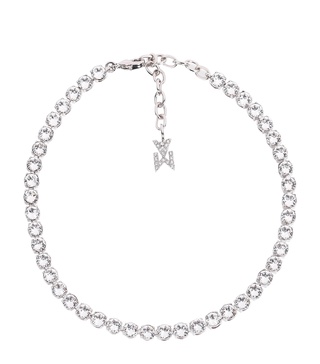Crystal-Embellished Tennis Anklet