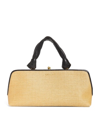 Small Raffia Goji Shoulder Bag