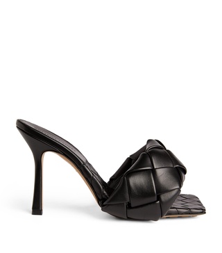 Quilted Leather Lido Mules 90