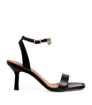 Leather Chain-Detail Sandals 50