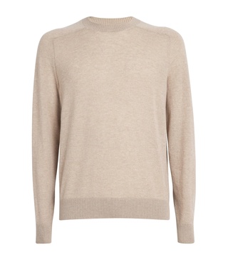 Cashmere Saddle-Shoulder Sweater