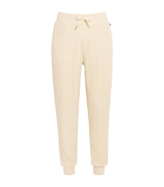 Cotton-Blend Waffle Sweatpants