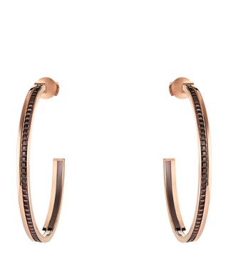 Large Rose Gold Quatre Classique Hoop Earrings