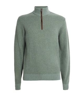 Cashmere Half-Zip Sweater