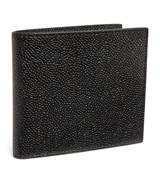 Grained Leather Bifold Wallet