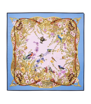 Silk Edwardian Garden Scarf