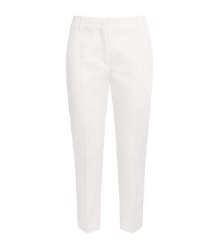 Stretch-Cotton Cropped Trousers