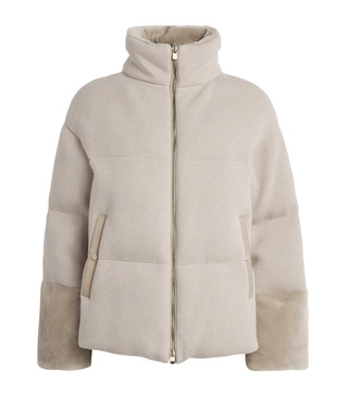 Cashmere Quilted PufferJacket
