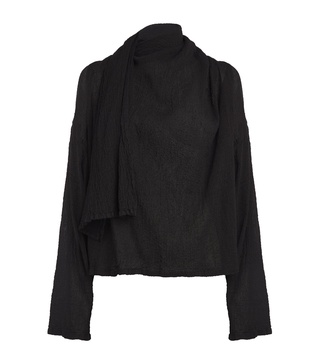 Karami Wool Tie-Neck Blouse
