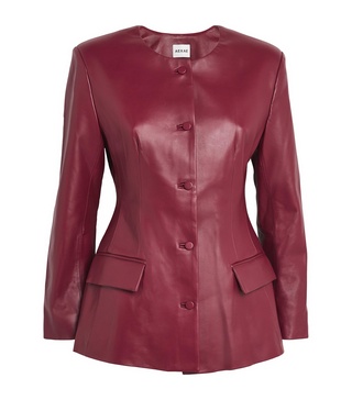 Leather Padded Blazer
