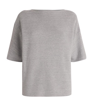 Cotton-Blend Oversized Sparkling Top