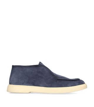 Suede Bones Ankle Boots