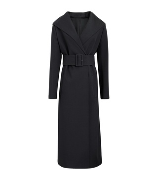 Wool-Blend Tailored Coat