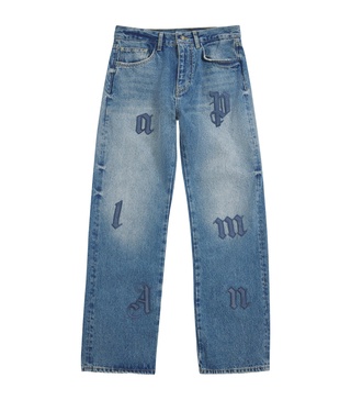 Logo Patch Baggy Jeans