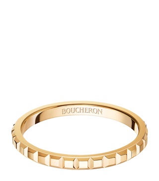 Mini Yellow Gold Clou de Paris Wedding Ring