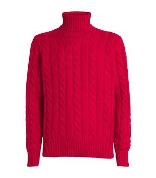 Wool-Cashmere Cable-Knit Jumper