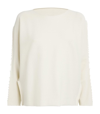 Cotton-Blend Campagne Top