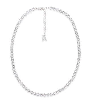 Crystal-Embellished Tennis Necklace