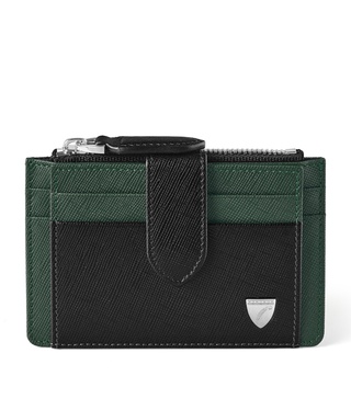 Leather Zip-Up Card Holder