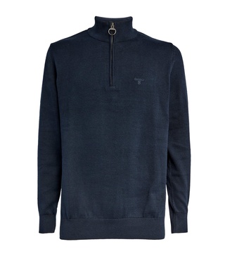 Cotton Half-Zip Sweater
