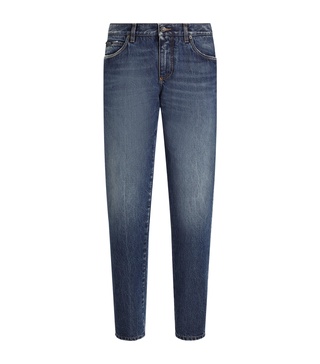Embroidered Logo Jeans