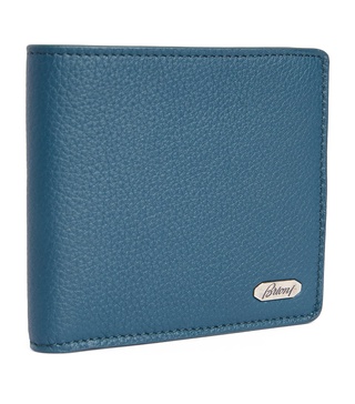 Leather Metal-Detail Wallet