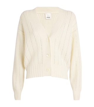 Virgin Wool-Cashmere Embellished Cardigan