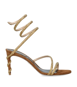 Suede Embellished Margot Sandals 80