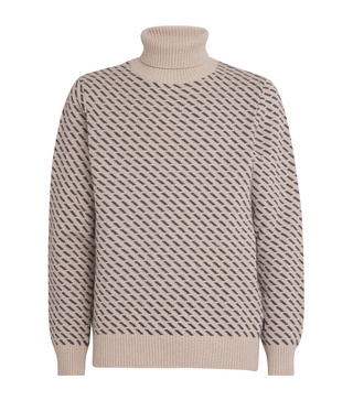 Cotton Masham Rollneck Sweater