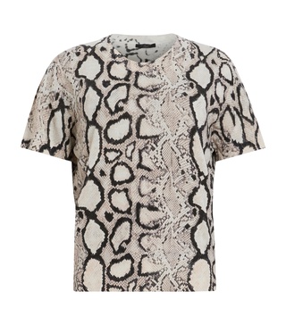 Wool Snakeskin Print Anouk T-Shirt