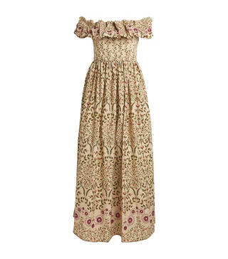 Cotton Floral Print Sueño Maxi Dress